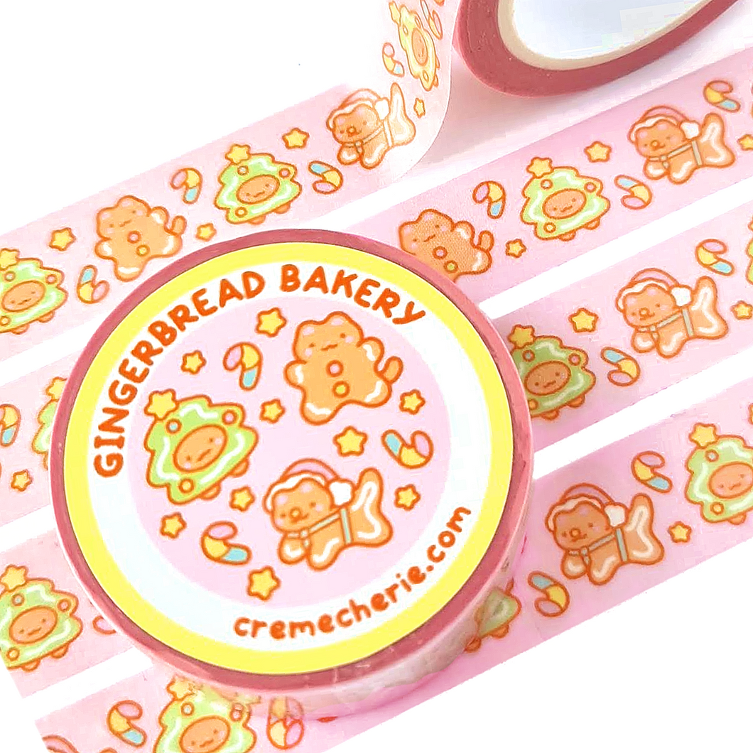 Gingerbread Bakery Washi Tape