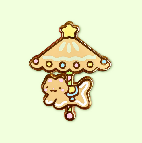 Gingerbread Carousel Pin